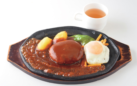 ファミリーレストランフタバヤ　ハンバーグ